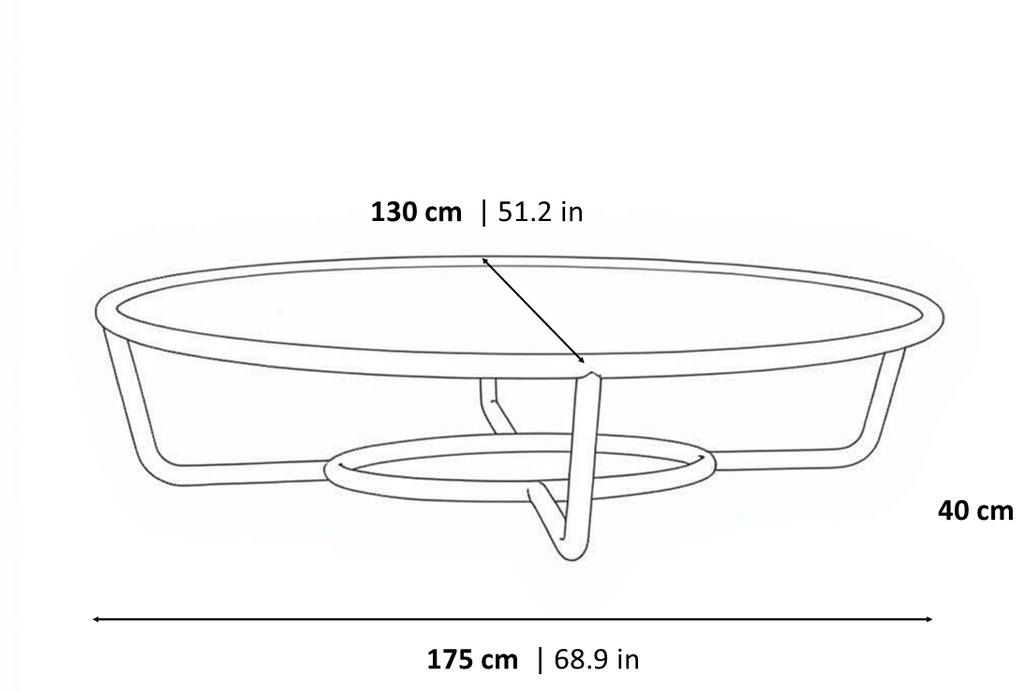 HELIOS OVAL COFFEE TABLE