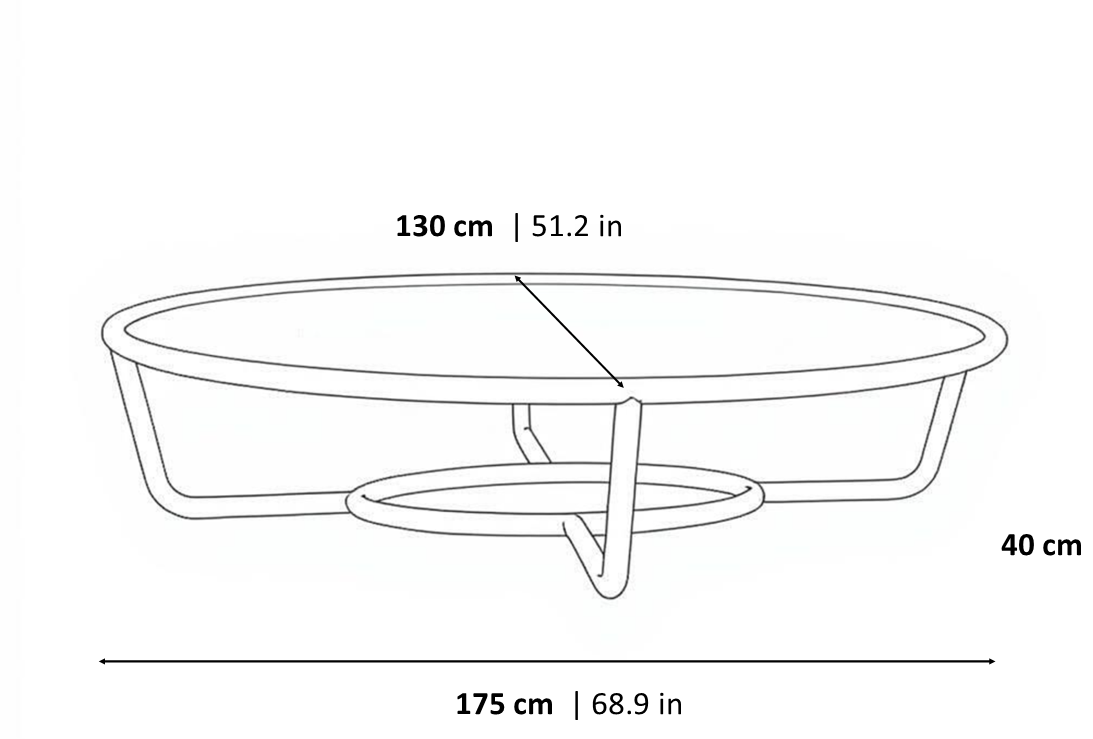 HELIOS OVAL COFFEE TABLE