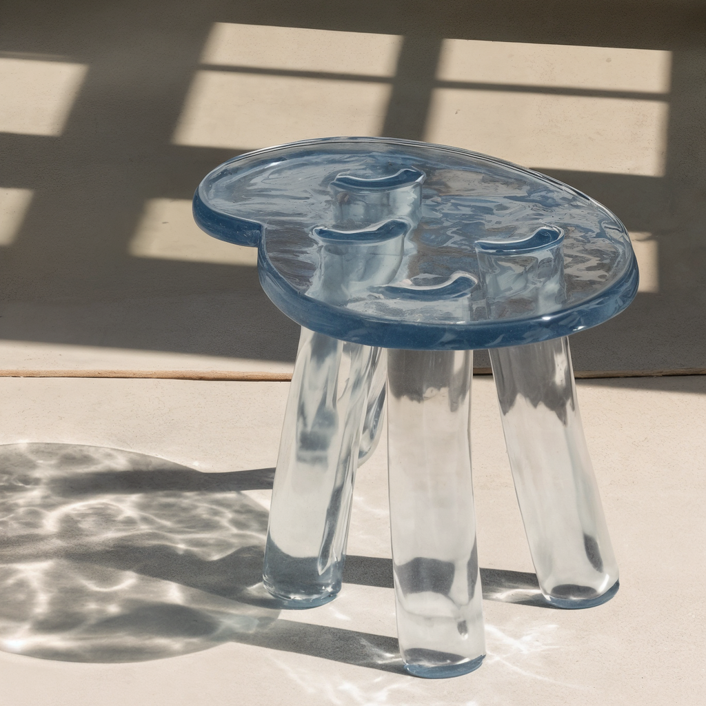 LUNG 2.0 LIGHT BLUE SIDE TABLE