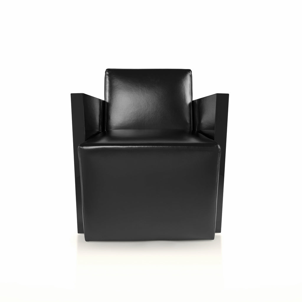 ISTANBUL GLAM ARMCHAIR - BLACK LEATHER