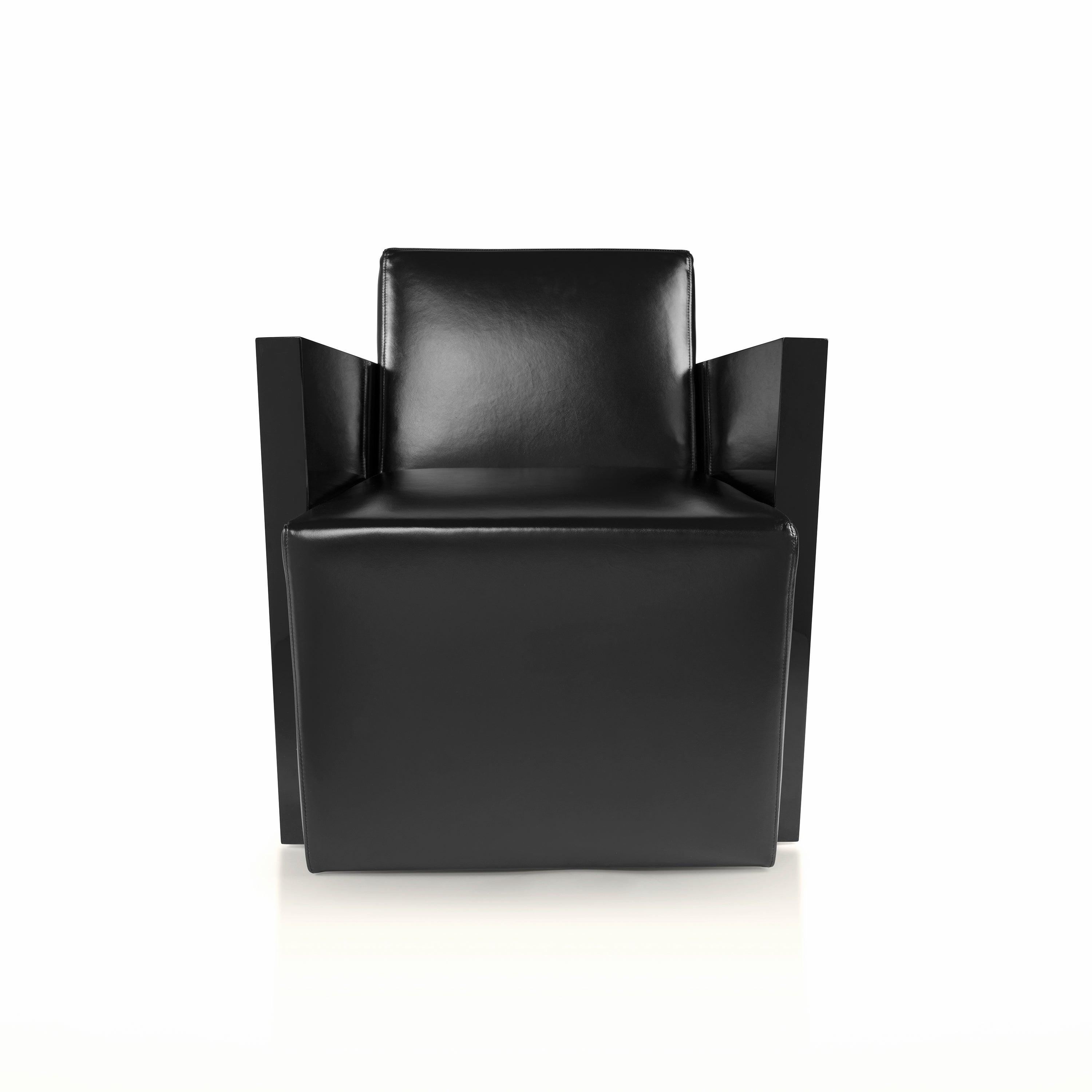 ISTANBUL GLAM ARMCHAIR - BLACK LEATHER